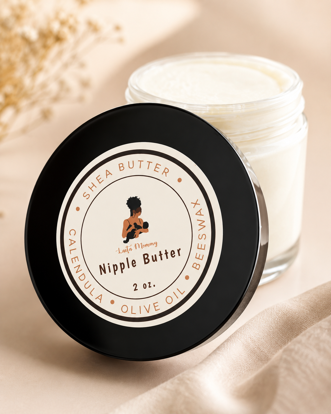 ​ Nipple Butter skincare jar with shea butter and calendula